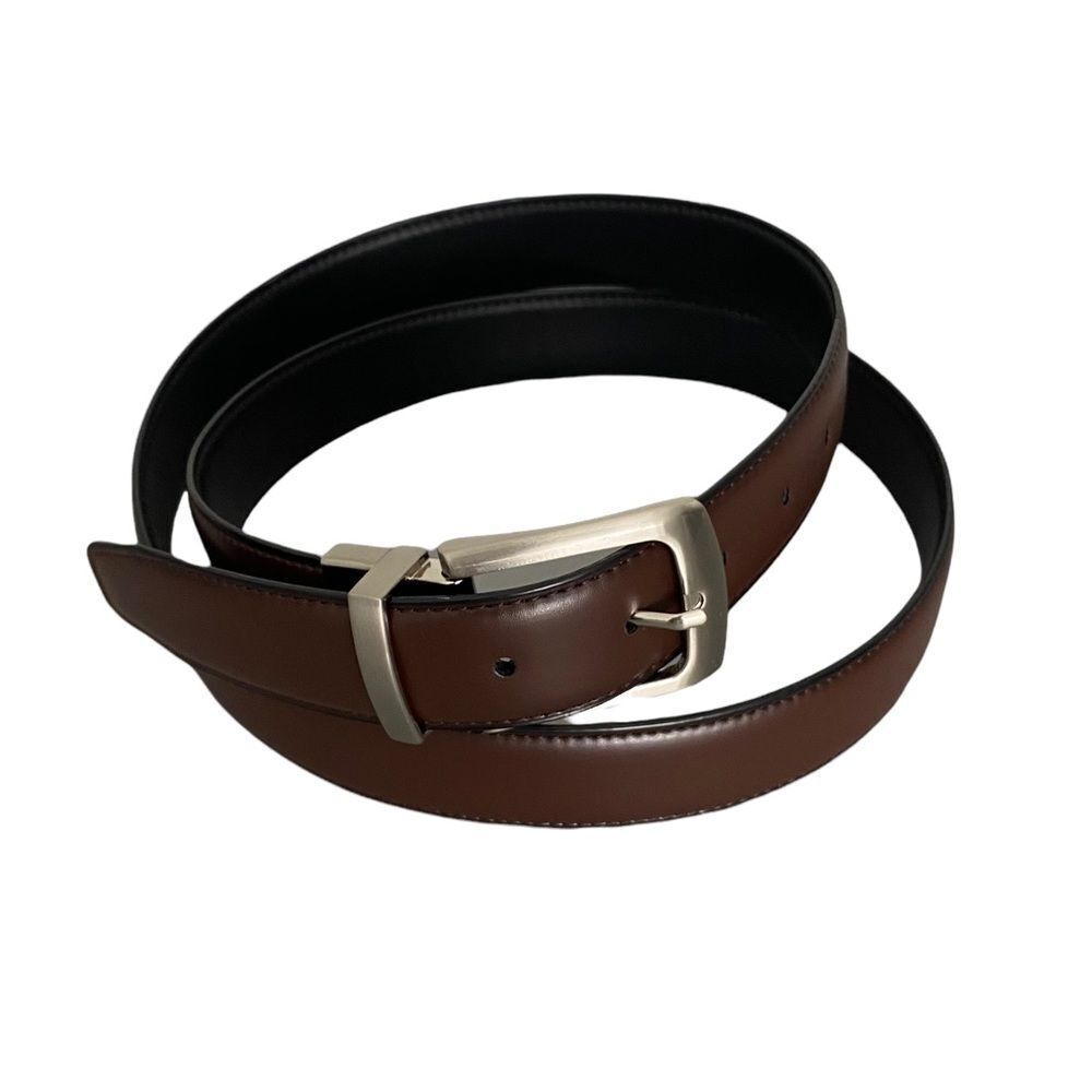 Brown Leather Belt Preppy Business Casual Academia Office Men's Size XL